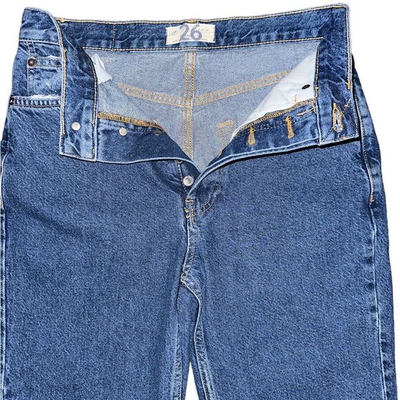 WE THE FREE JEANS BY FREE PEOPLE LASSO IN SAPPHIRE SIZE 26 BUTTON FLY NWT - Picture 4 of 8